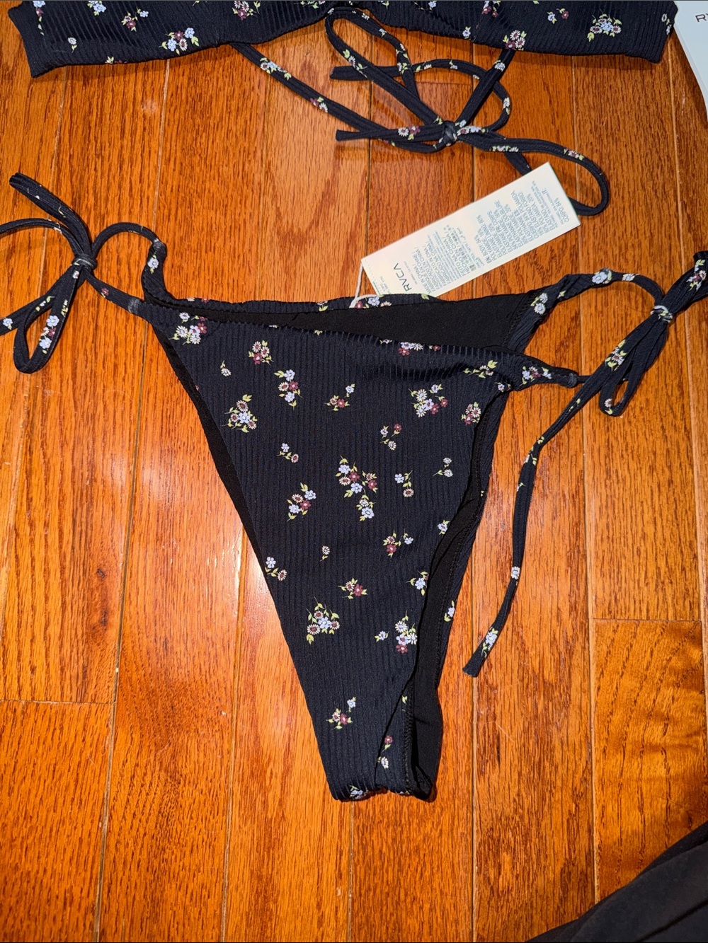 RVCA Sprinkle Skimpy Tie-Side Bikini Bottom - Picture 3 of 3